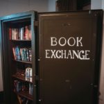 book exchange in communal space in safe